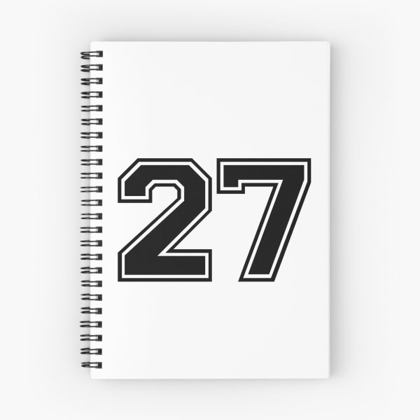 Item preview, Varsity Team Sports Uniform Number #27 - Black designed and sold by RiplMedia.