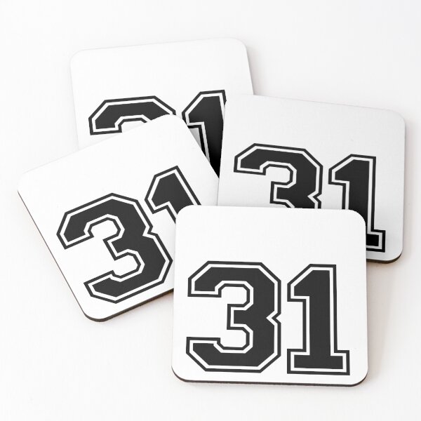 Item preview, Varsity Team Sports Uniform Number #31 - Black designed and sold by RiplMedia.