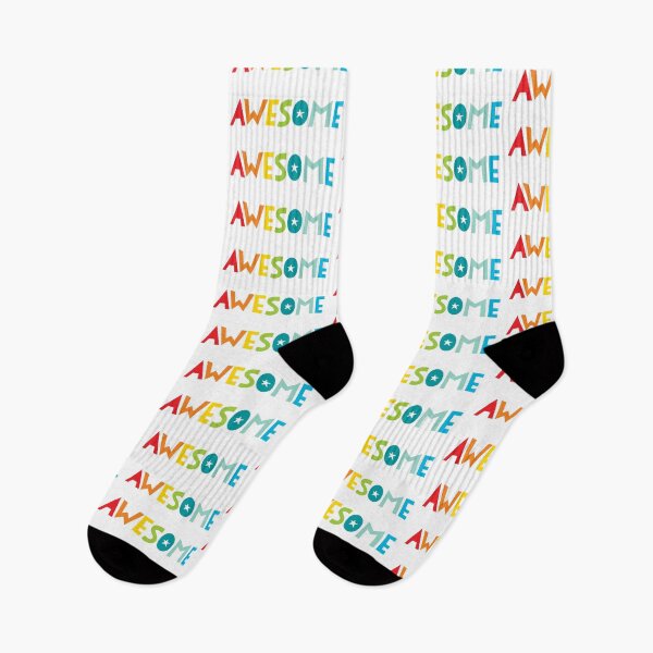 Item preview, AWESOME POP TYPE 2 modern trendy colourful rainbow letters designed and sold by Kat Massard.