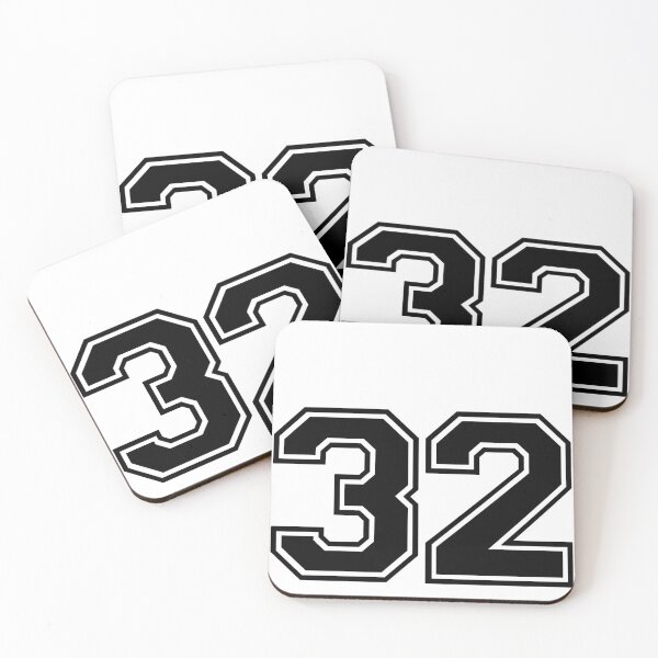 Item preview, Varsity Team Sports Uniform Number #32 - Black designed and sold by RiplMedia.