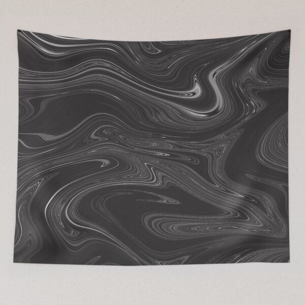 Item preview, Charcoal Liquid Marble designed and sold by HomeLivingCo.