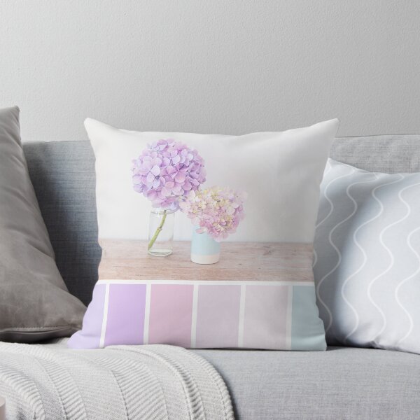 Item preview, Pastel Hydrangeas Colour Palette in shades of purple and pink designed and sold by Zoe Power.