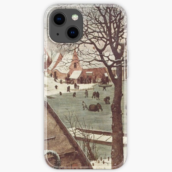 The census at Bethlehem. Fragment 3. View from the river. Pieter Bruegel The Elder, Painting, 1566, 115.5×163.5 cm iPhone Soft Case