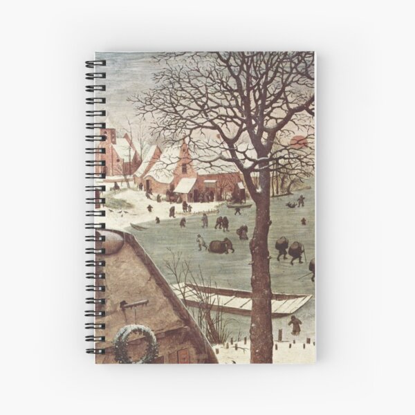 The census at Bethlehem. Fragment 3. View from the river. Pieter Bruegel The Elder, Painting, 1566, 115.5×163.5 cm Spiral Notebook