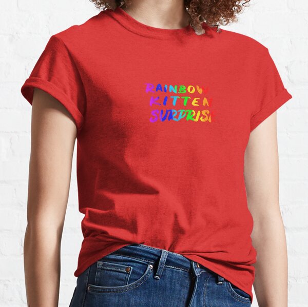 rainbow kitten surprise vertical Classic T-Shirt