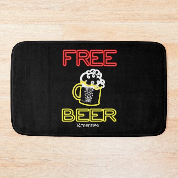 Item preview, Free Beer Tomorrow Funny Neon Sign Bar Style  Drinking  designed and sold by funnytshirtemp.