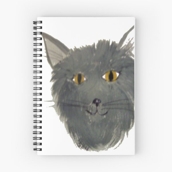 Item preview, gray cat head designed and sold by BellsPainting.