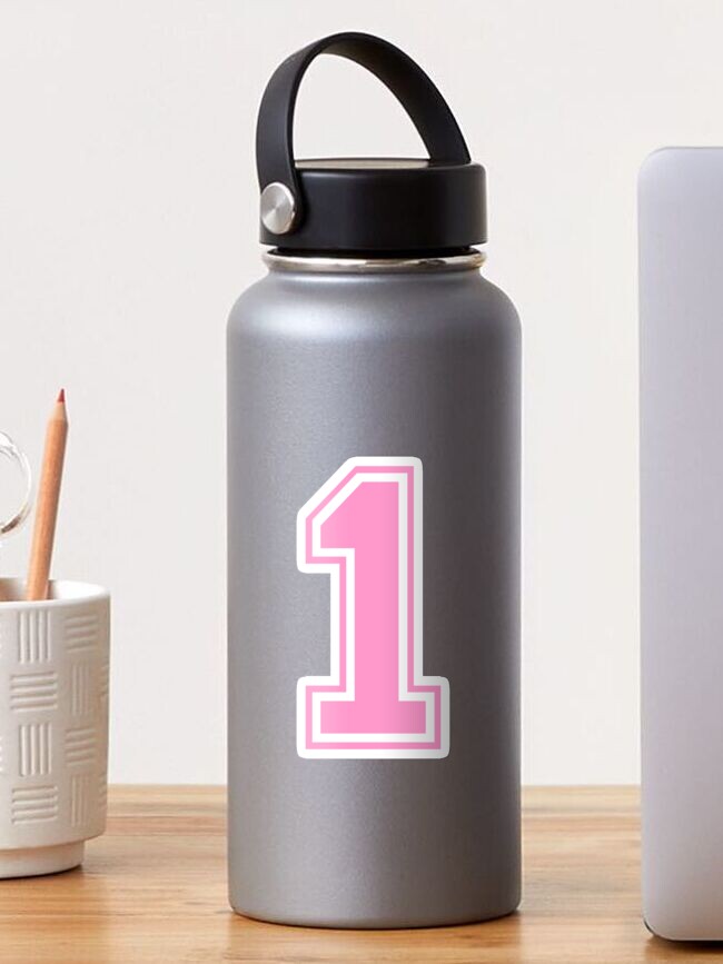 Girl Soccer Fan Pink Sports Water Bottle