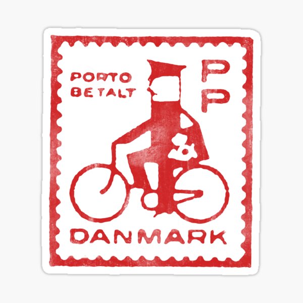 Item preview, Denmark Stamp designed and sold by bubbliciousart.