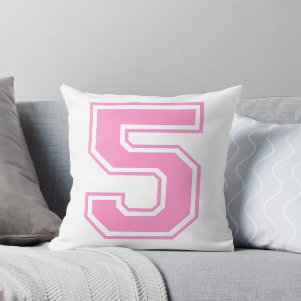 Item preview, Varsity Team Sports Uniform Number #5 - Pink designed and sold by RiplMedia.