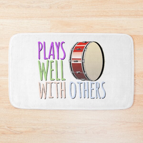 Item preview, (Percussion) Plays Well With Others - Bass Drum designed and sold by BandMomDesigns.