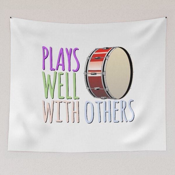 Item preview, (Percussion) Plays Well With Others - Bass Drum designed and sold by BandMomDesigns.