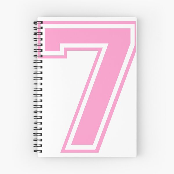 Item preview, Varsity Team Sports Uniform Number #7 - Pink designed and sold by RiplMedia.