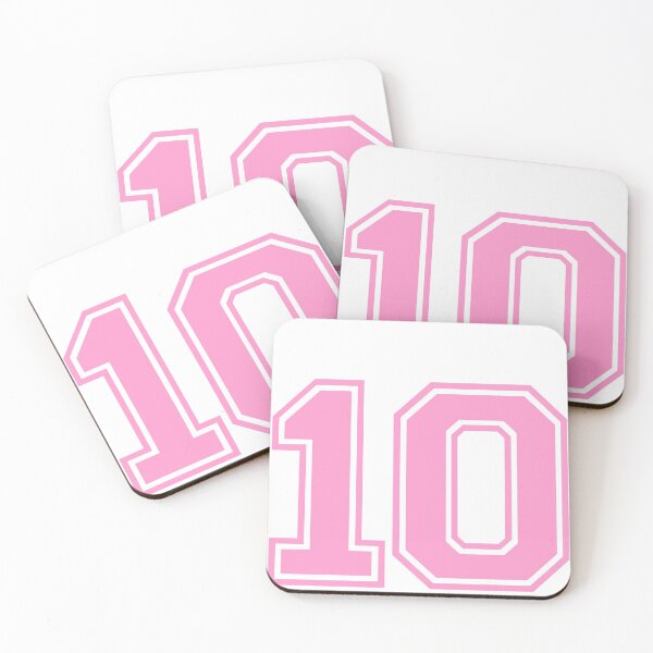 Item preview, Varsity Team Sports Uniform Number #10 - pink designed and sold by RiplMedia.