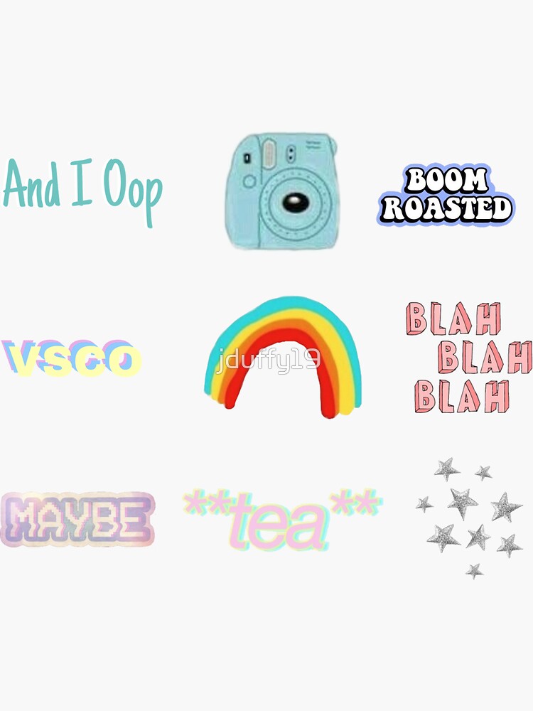 vsco sticker pack sticker by jduffy19 redbubble