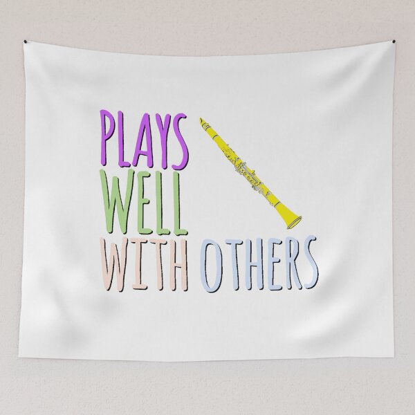 Item preview, Plays Well With Others - Clarinet designed and sold by BandMomDesigns.