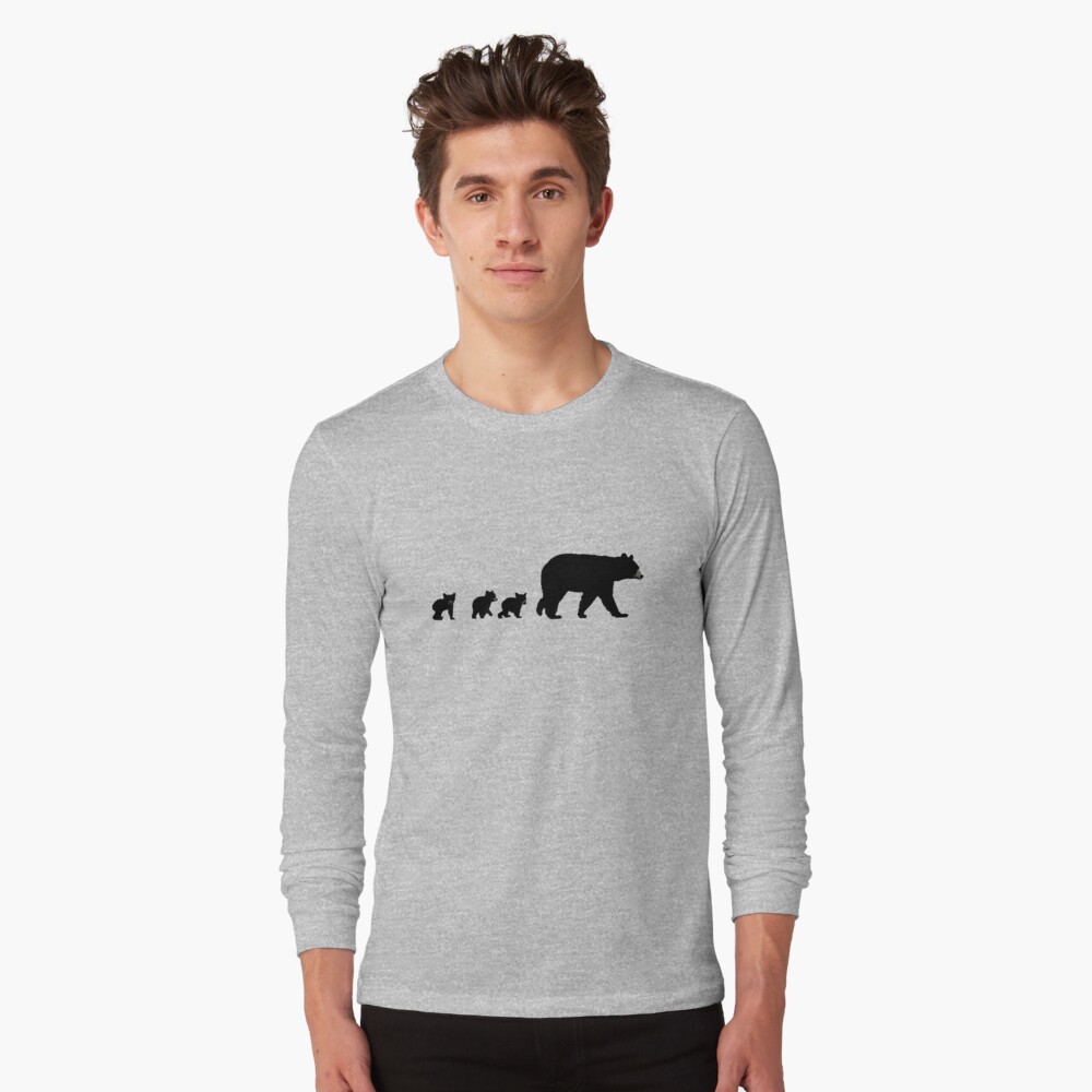 ThinkingSimple Mama Bear and Her Cubs Women's T-Shirt