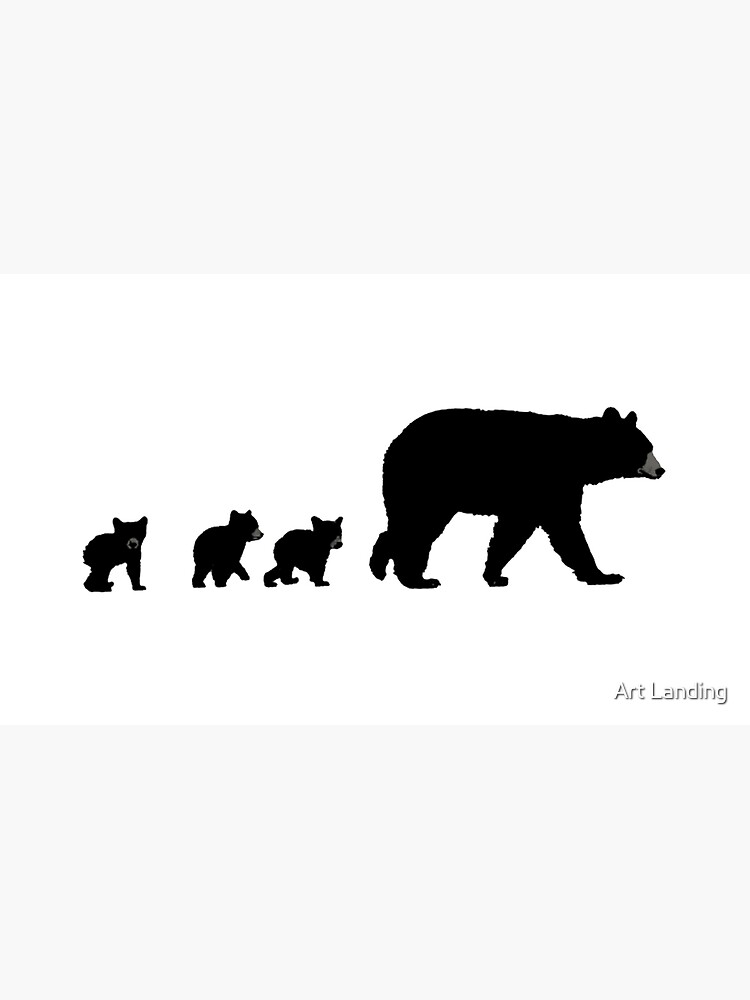 Mama Bear and her Cubs.  Coffee Mug for Sale by Art Landing