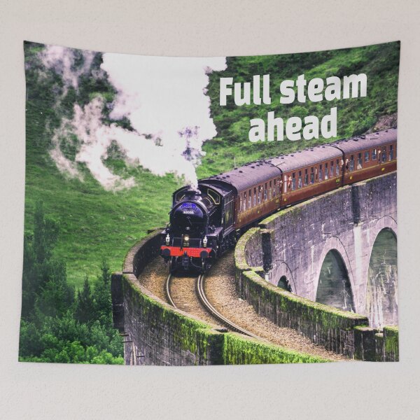 Item preview, Full steam ahead Locomotive Train on Bridge designed and sold by mwagie.