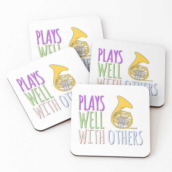 Item preview, Plays Well With Others - French Horn designed and sold by BandMomDesigns.