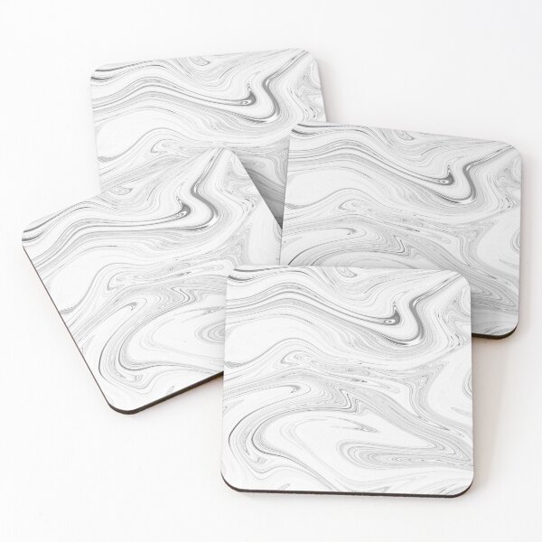 Item preview, White Liquid Marble designed and sold by HomeLivingCo.