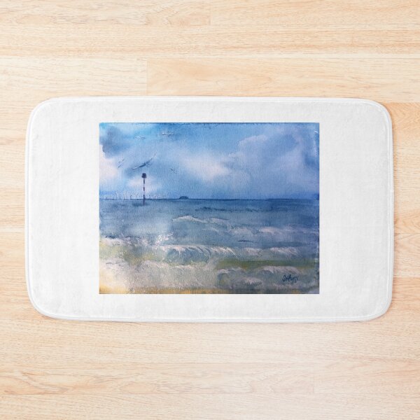 Item preview, Turning of the tide: A watercolour painting of West Bay designed and sold by Double Dutch Designs.