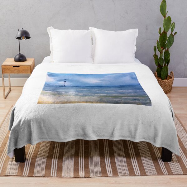 Item preview, Turning of the tide: A watercolour painting of West Bay designed and sold by Double Dutch Designs.