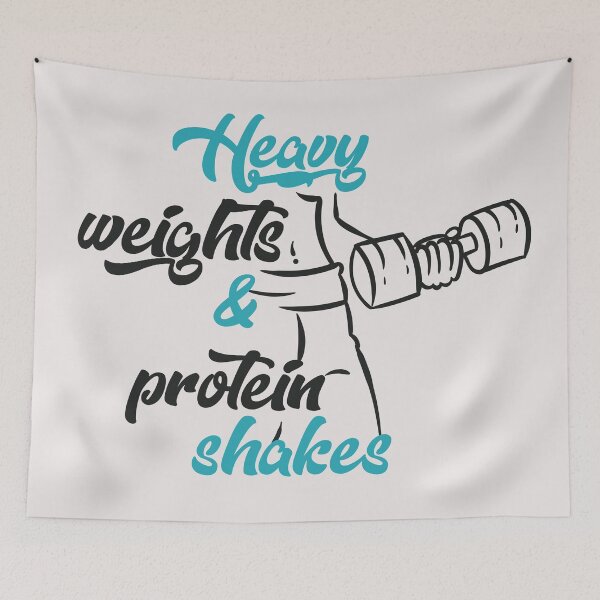 Item preview, Heavy Weights and Protein Shakes Workout Fitness Gym Wear designed and sold by IslandLakeTree.