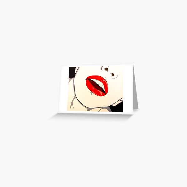 Hot Lips Greeting Card