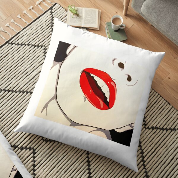 Hot Lips Floor Pillow