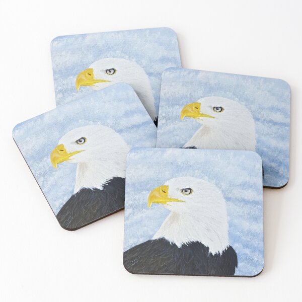 Item preview, Bald Eagle Portrait Acrylic Painting designed and sold by BrianSloanPaint.