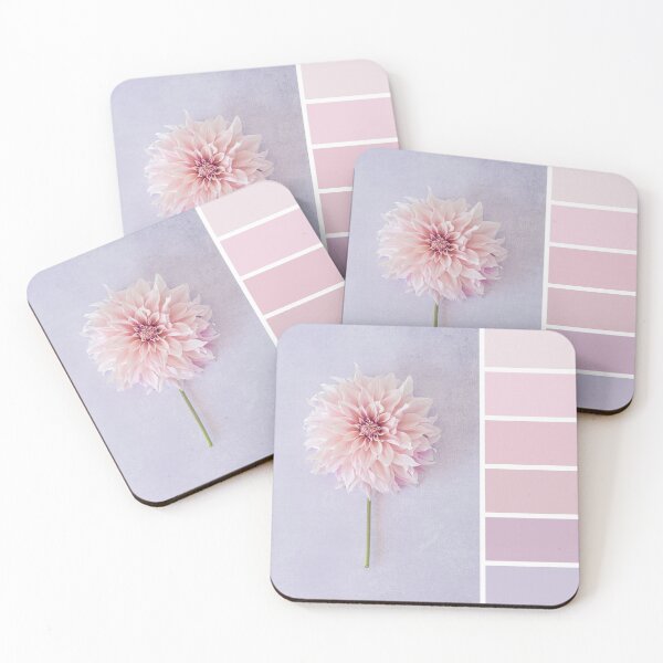 Item preview, Cafe au Lait Dahlia Colour Palette in blush pinks designed and sold by Zoe Power.
