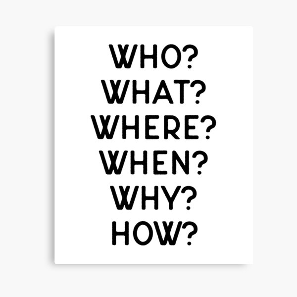 Item preview, Journalist Gift Who? What? Where? When? Why? How? Journalism designed and sold by inkedtee.