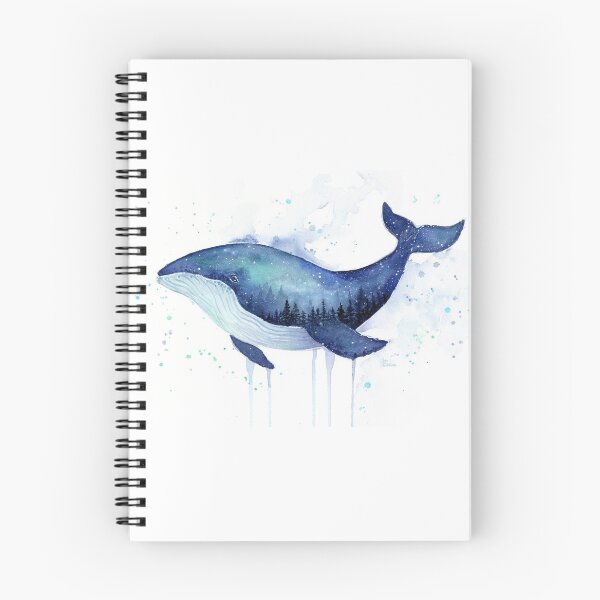 Item preview, Galaxy Whale Watercolor designed and sold by Olga Shvartsur.
