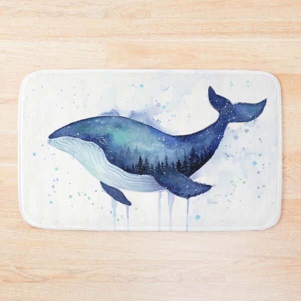 Item preview, Galaxy Whale Watercolor designed and sold by Olga Shvartsur.