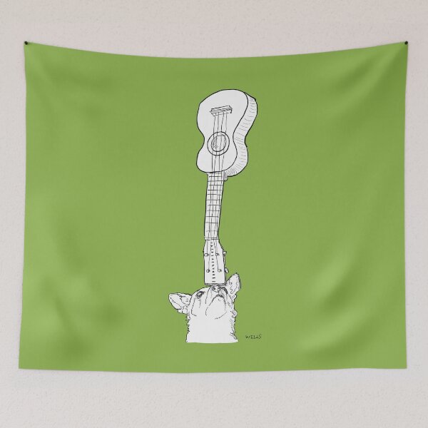 Item preview, ukulele dog designed and sold by Krista Wells.