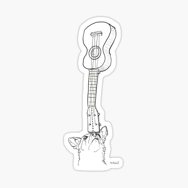ukulele dog Sticker