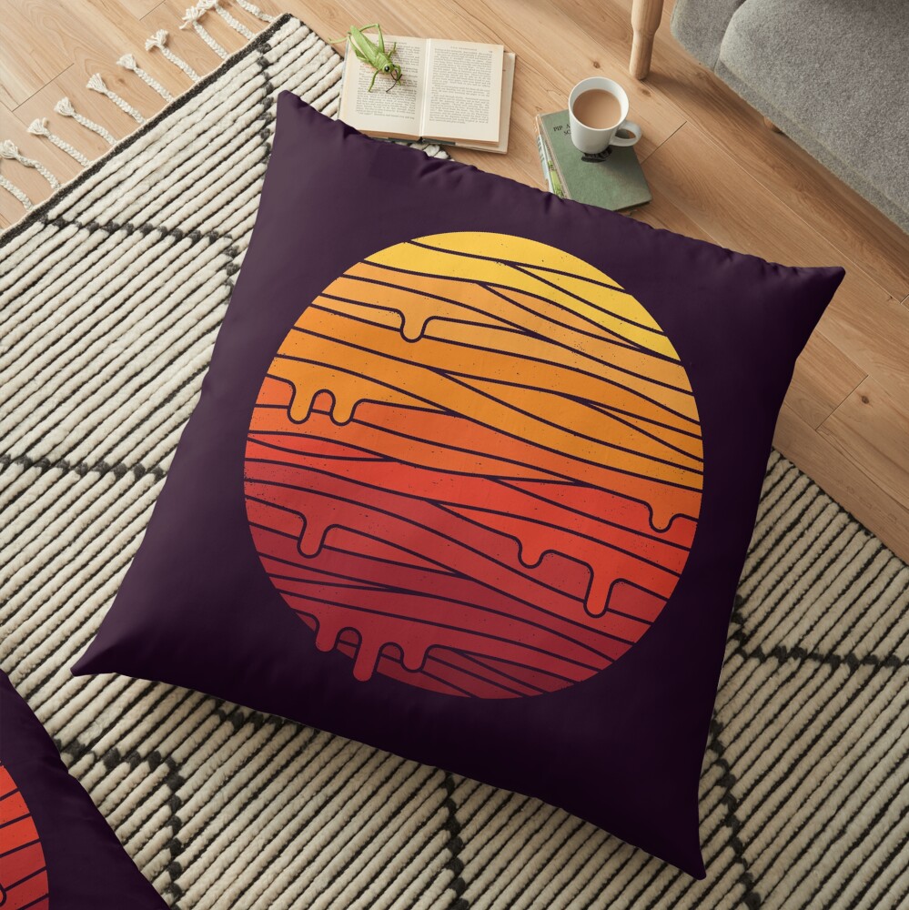 Heat Wave Floor Pillow