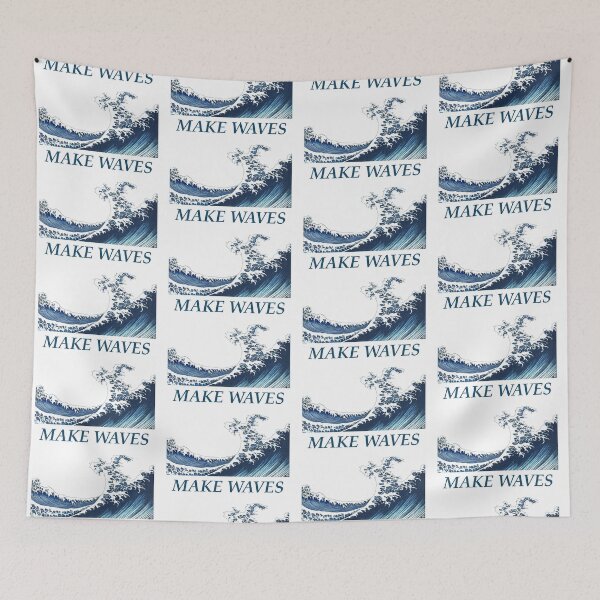 Item preview, MAKE WAVES Big Blue Sea Wave designed and sold by 13Moons.