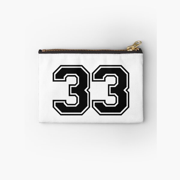 Item preview, Varsity Team Sports Uniform Number #33 - Black designed and sold by RiplMedia.