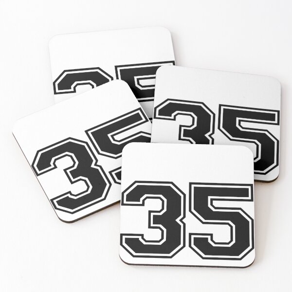 Item preview, Varsity Team Sports Uniform Number #35 - Black designed and sold by RiplMedia.