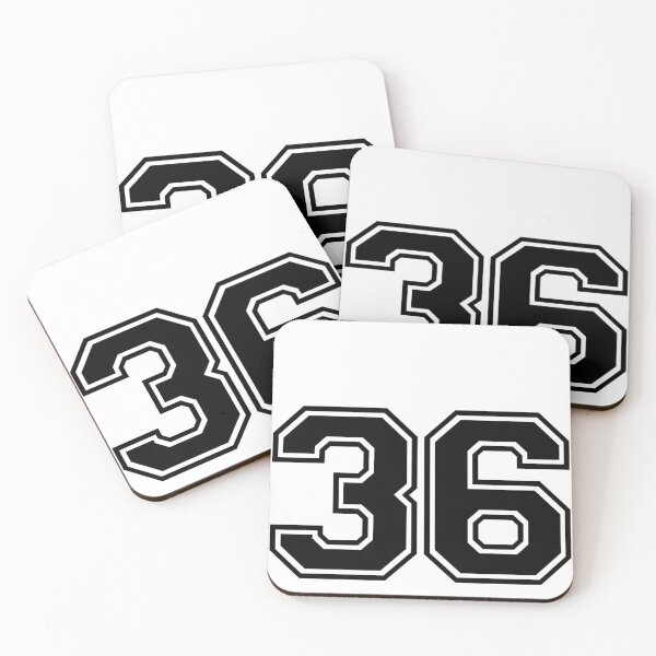 Item preview, Varsity Team Sports Uniform Number #36 - Black designed and sold by RiplMedia.