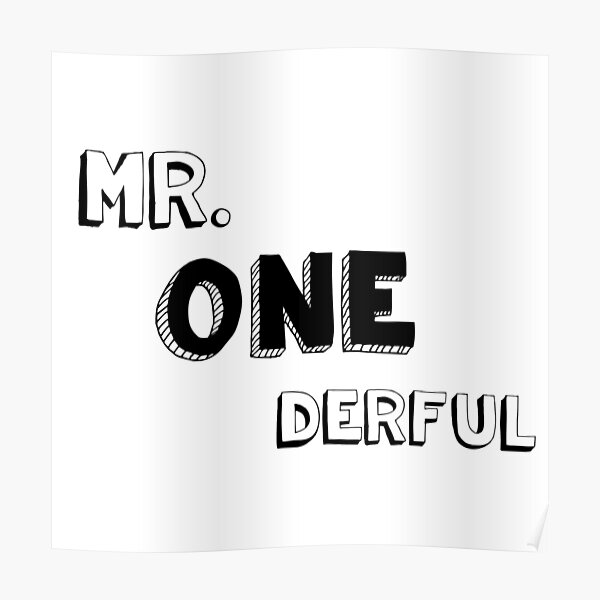 Mr. One derful Poster