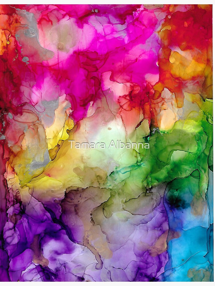 "Euphoria Rainbows and Unicorns Alcohol Ink Alcohol Ink Art