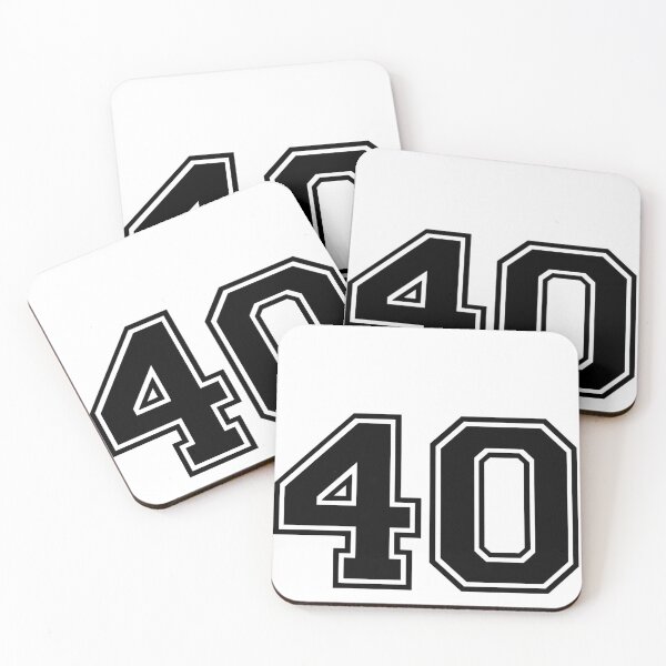 Item preview, Varsity Team Sports Uniform Number #40 - Black designed and sold by RiplMedia.