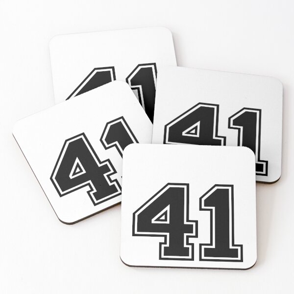 Item preview, Varsity Team Sports Uniform Number #41 - Black designed and sold by RiplMedia.