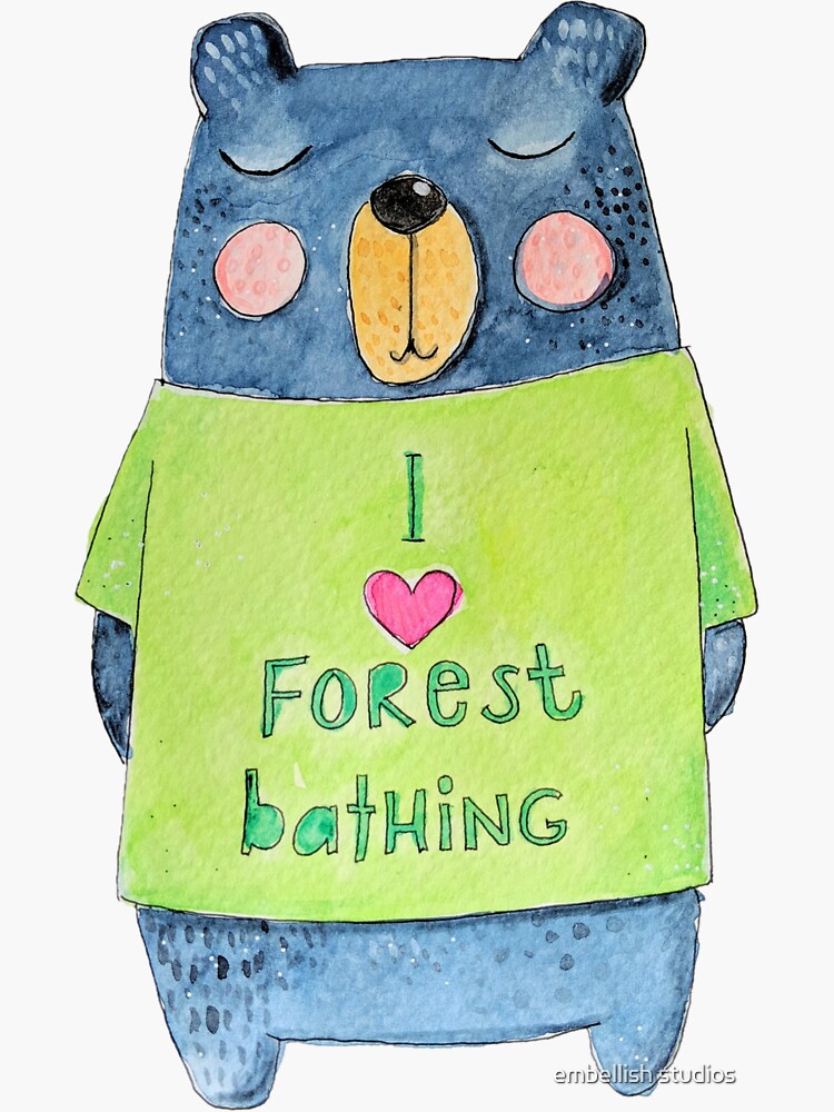 Forest Bathing Bear by tammymurdock
