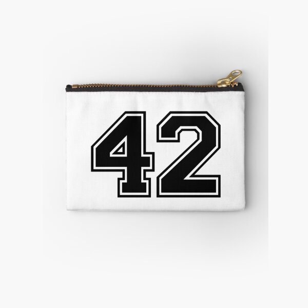 Item preview, Varsity Team Sports Uniform Number #42 - Black designed and sold by RiplMedia.