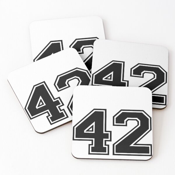 Item preview, Varsity Team Sports Uniform Number #42 - Black designed and sold by RiplMedia.