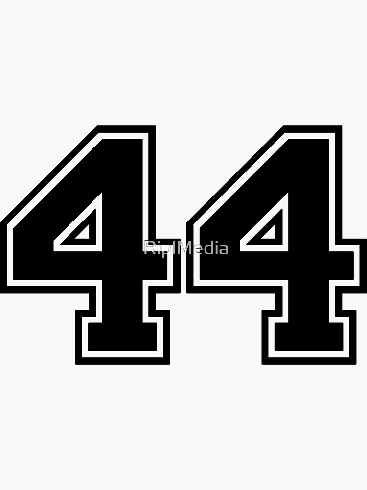 01 Number, Jersey, Sports, Team, Varsity, Numbers' Sticker